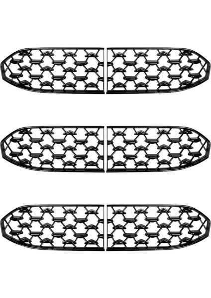 6pcs Araba Önü Alt Izgara Tampon Izgara Kapak Mazda Için Dekorasyon CX30 Cx-30 2020-2021 (Yurt Dışından)