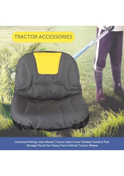 Evrensel Binicilik Çim Biçme Makinesi Traktör Koltuk Kapağı Yastıklı Konfor Pad Depolama Koşusu Ağır Çiftlik Araç Traktör Biçme Makinesi (Yurt Dışından) modelleri