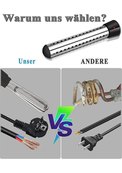 2500W Daldırma Isıtıcı, Havuz Isıtıcı Otomatik Zamanlayıcı, Güvenli Havuz Isıtma Daldırma Isıtıcı, Ev Için Mükemmel Ab Tak (Yurt Dışından) modelleri