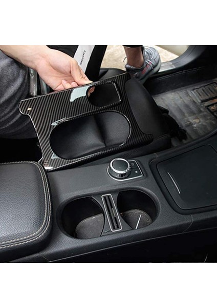 Karbon Fiber Iç Kontrol Kupası Tutucu Mercedes Benz A/gla/cla Sınıf C117 W117 W176 X156 2012-2018 Lhd (Yurt Dışından) fırsatları