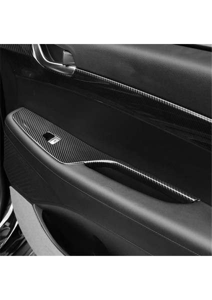 Hyundai Palisade Için 2022 2023 Araba Penceresi Cam Kaldırma Anahtarı Düğmesi Panel Kapak Döşeme Sticker Aksesuarları Abs Karbon Fiber (Yurt Dışından) fırsatları