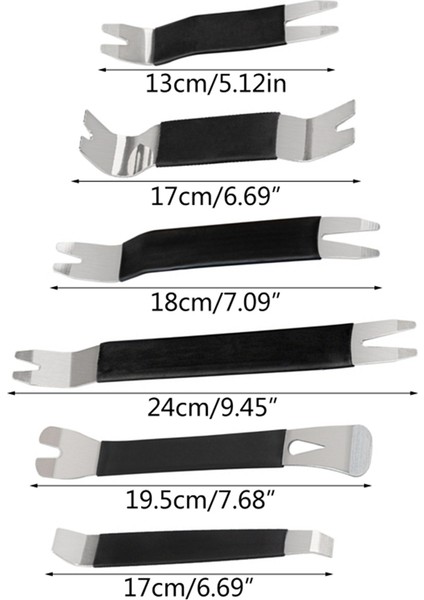 6 Pcs Otomatik Kapı Klipsini Kaldırma Araçları Kitler Araç Gösterge Tablosu Sesli Radyo Paneli Onarım Metal Çıkarma Çöp Sökme Araçları (Yurt Dışından) modelleri
