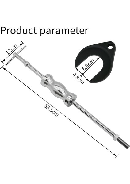Rulman Çekme Seti Yatak Çıkarma Aracı Araç Bakım Makinesi Onarımı Için 48MM Adaptörlü (Yurt Dışından)