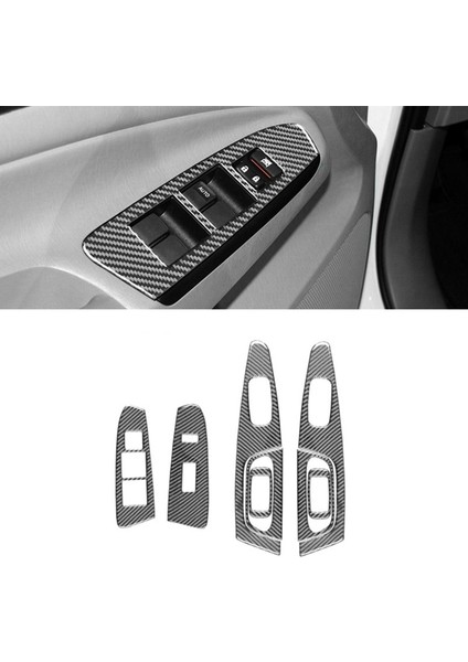 Toyota Tacoma Için 2011-2015 Lhd Yumuşak Karbon Fiber Araba Kapı Penceresi Kaldırma Anahtarı Kapak Döşeme Iç Aksesuarlar (Yurt Dışından) fiyatları