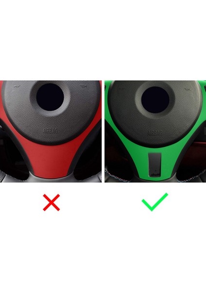 Karbon Fiber Tarzı Otomobil Iç Direksiyon Simidi Dekorasyon Kapağı Trim Kalıpları For-Bmw 3 Serisi M3 E90 E92 E93 2007-2011 (Yurt Dışından) fırsatları