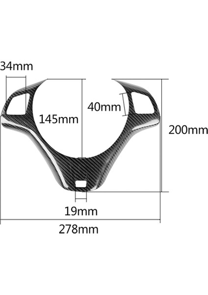 Karbon Fiber Tarzı Otomobil Iç Direksiyon Simidi Dekorasyon Kapağı Trim Kalıpları For-Bmw 3 Serisi M3 E90 E92 E93 2007-2011 (Yurt Dışından) indirimleri