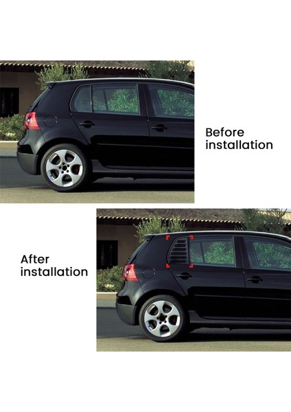 Araba Arka Pencere Panjur Deklanşör Trim Kapağı Vw Golf Mk5 2003-2008 Hava Havalandırma Kepçesi Gölgesi Dekorasyon Karbon Fiber (Yurt Dışından) indirimleri