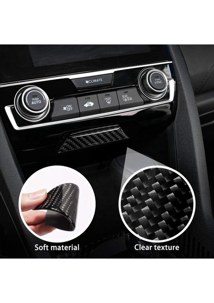 Honda Civic Için 2 Pcs 10. 2016-2019 Araç Aksesuarları: 1 Pcs Kol Dayama Anti-Tekme ve 1 Adet Yolcu Hava Yastığı Trimleri Kapak (Yurt Dışından) fırsatları