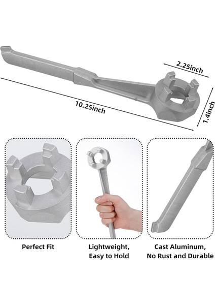 20 Adet Metal Davul Bung Fiş Conta 2 Inç ve 3/4 Inç Çelik Bung Kapak Alüminyum Bung Anahtarı Varil Bung Kapaklar (Yurt Dışından) fırsatları