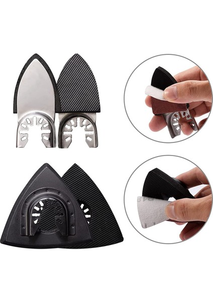 208PCS Salınım Aracı Detay Zımparalama Pedleri, 4 Pcs Üçgen Zımparalama Pedleri ve 4 Pcs Parmak Zımparalama Pedi, 200PCS Zımpara Kağıdı (Yurt Dışından) fiyatları