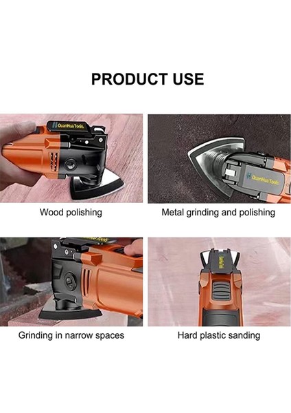 208PCS Salınım Aracı Detay Zımparalama Pedleri, 4 Pcs Üçgen Zımparalama Pedleri ve 4 Pcs Parmak Zımparalama Pedi, 200PCS Zımpara Kağıdı (Yurt Dışından) fırsatları