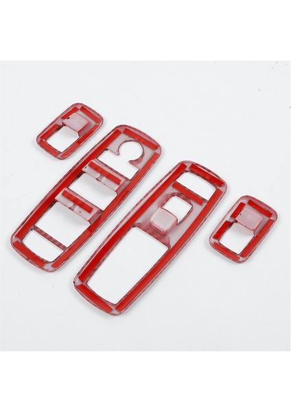 4pcs Kırmızı Karbon Fiber Araç Iç Pencere Asansör Trim Anahtar Panel Dodge Ram 2010-2017/ŞARJ Cihazı Durango 2011-2021 (Yurt Dışından) fırsatları