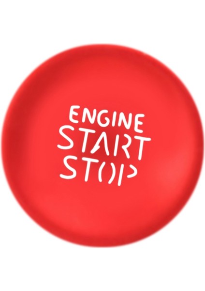 Araba Motor Başlatma Düğmesi Sticker Hyundai Tucson Elantra 2021 2022 Kırmızı (Yurt Dışından)