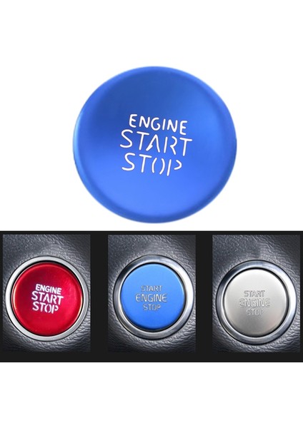 Araba Motor Başlatma Düğmesi Sticker Hyundai Tucson Elantra 2021 2022 Kırmızı (Yurt Dışından) modelleri
