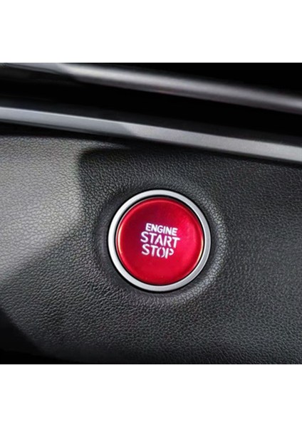 Araba Motor Başlatma Düğmesi Sticker Hyundai Tucson Elantra 2021 2022 Kırmızı (Yurt Dışından) fırsatları