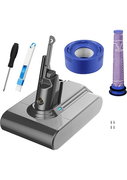 21.6 V V7 Pil Adaptörü + Filtreler Tam Kiti Dyson V7 Fluffy V7 Hayvan V7 Pro Elektrikli Süpürge Için Değiştirin (Yurt Dışından) indirimleri