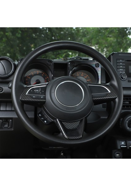 Suzuki Jimny Için Araba Direksiyon Simidi Dekorasyon Kapağı Döşeme Çıkartmaları 2019 2020 2021 Iç Aksesuarlar, Karbon Fiber (Yurt Dışından) indirimleri