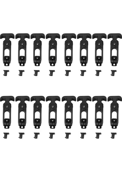 16PCS T-Handle Kauçuk Esnek Çekme Mandalları Araç Kutusu/soğutucu/golf Sepeti/çiftlik Makineleri T-Toolbox Lock (Yurt Dışından)