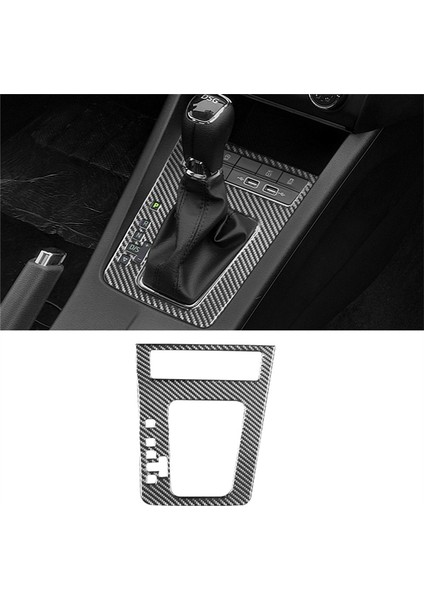 Skoda Octavia A7 2015-2020 Aksesuarlar Için Araba Merkezi Kontrol Dişli Paneli Trim Sticker Dekoratif Karbon Fiber (Yurt Dışından) indirimleri
