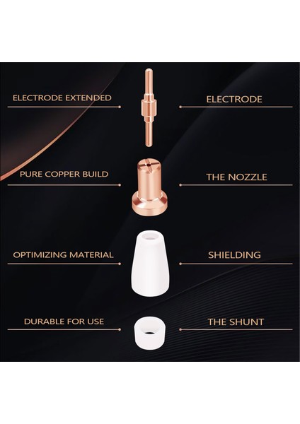 65 Adet Plazma Kesici Ucu Elektrotlar ve Nozullar Kiti Sarf Aksesuarları PT31 30 40 50 Plazma Kesici Kaynak Araçları (Yurt Dışından) modelleri