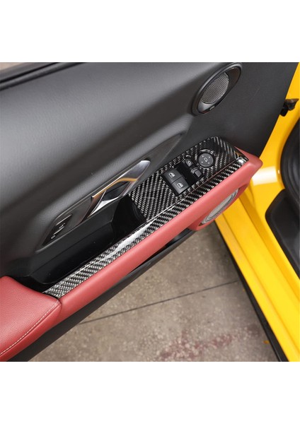 Toyota Supra gr A90 2019-2023 Yumuşak Karbon Fiber Araba Kapısı Koltuk Pencere Anahtarı Panel Trim Aksesuarları (Lhd) (Yurt Dışından) modelleri