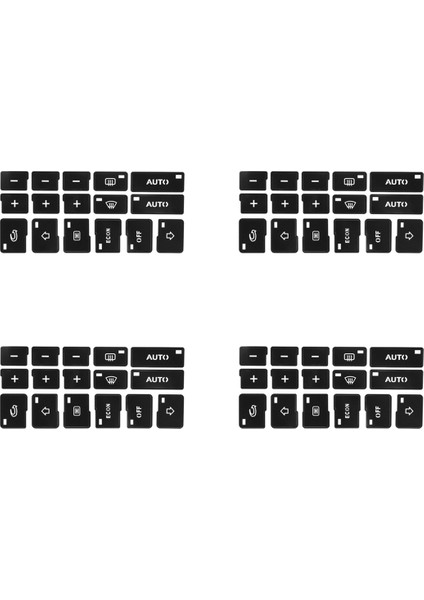 4x For-Audi A4, B6, B7 2000-2004 Ac Iklim Kontrol Düğmesi Onarım Çıkartma Çıkartma (Yurt Dışından)