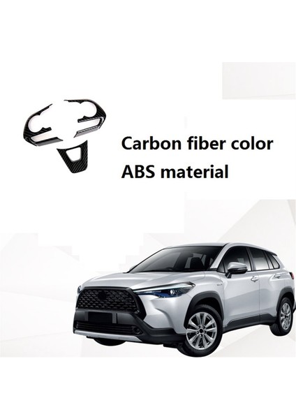 Toyota Cross Için 4x 2019-2021 Araç Karbon Fiber Tarzı Direksiyon Düğmesi Kapak Trim Dekoratif Çerçeve Çıkartma (Yurt Dışından) modelleri
