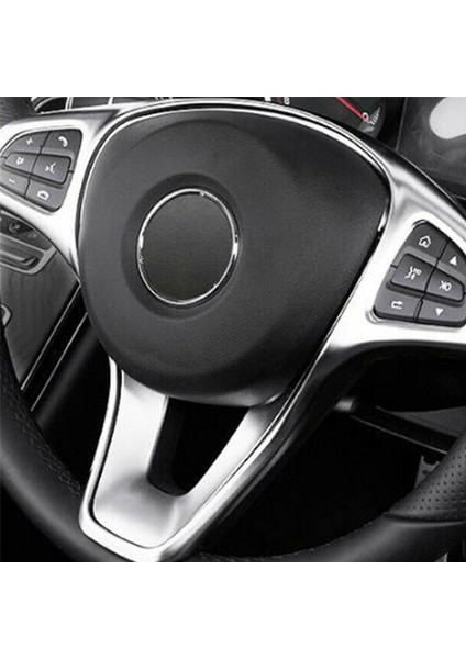 3x Araç Direksiyon Düğmesi Çerçeve Dekorasyon Kapağı Sikler Trim Mercedes Benz C Sınıfı W205 E Sınıf W213 Glc X253 (Yurt Dışından) indirimleri