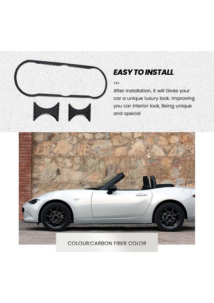 Mazda Mx-5 Mıata Için Miada Groyster Karbon Fiber Klima Düğmeleri Çerçeve Trim Sticker 2016+ Mx5 Nd Ac Iç (Yurt Dışından) fırsatları
