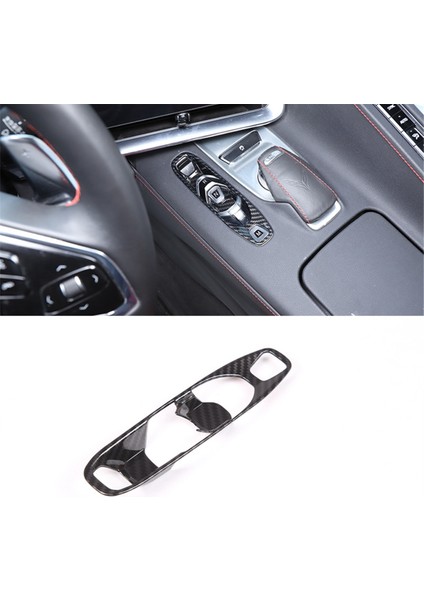 Chevrolet Corvette C8 2020-2023 Abs Karbon Fiber Dişli Vites Paneli Kapak Trim Aksesuarları (Yurt Dışından) fiyatları