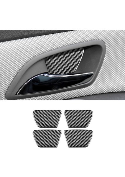 Karbon Fiber Iç Kapı Kolu Kase Döşeme Kapağı Çıkartması Chevrolet Cruze 2009-2015 Iç Aksesuarlar (Yurt Dışından) indirimleri