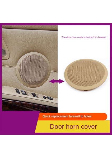 2x Bmw 3 Serisi E90 E90 E91 X1 E84 316 318 320 325 Araba Ön Arka Kapı Hoparlör Kapağı Audio Boynuzlar Kılıf Kılıf Trim Bej (Yurt Dışından) fiyatları