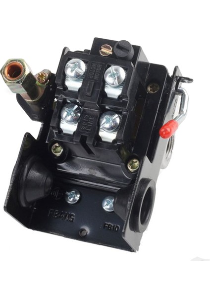 Hava Kompresörü Basınç Anahtarı Basıncı W/valf Kontrol Regülatörleri Ölçer 90-120PSI 4 Bağlantı Noktası Güvenlik Valfi Hava Kompresörü (Yurt Dışından) fırsatları