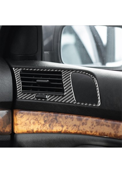 Bmw 5 Serisi E39 1998-2003 Yumuşak Karbon Fiber Araç Kapısı Hava Outlet Ses Hoparlör Panel Kapak Trim Iç Aksesuarlar (Yurt Dışından) indirimleri