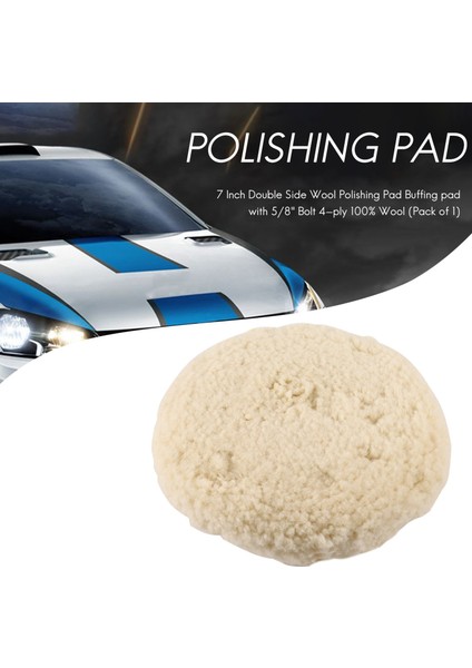 Inç Çift Taraflı Yün Parlatma Pedi 5/8 Inç Cıvata Yünlü Parlatma Pedi (1'li Paket) (Yurt Dışından) fiyatları