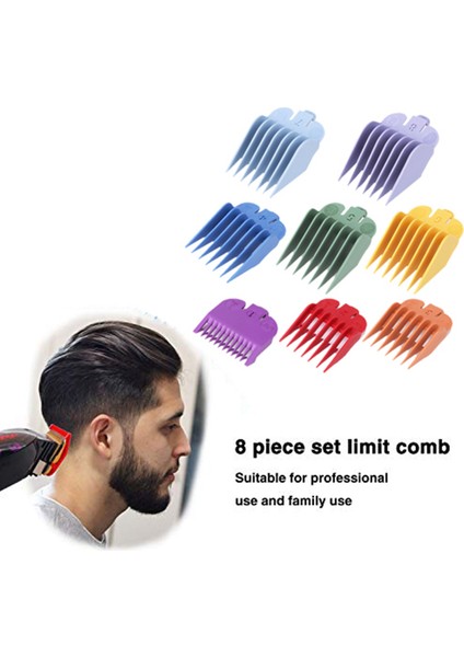 Profesyonel Saç Kesme Makinesi Yedek Kılıf 8 Renk ve Boyut Sınırı Tarak Aksesuar Kılavuz Tarak, Wahl Düzelticiler Için Uygun (Yurt Dışından) fiyatları