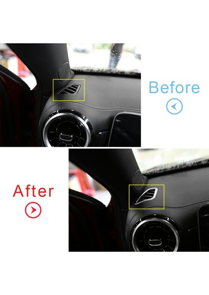 Mercedes Benz Için A Sınıfı W177 2018-2020 Chrome Abs Yan Klima Havalandırma Outlet Kapak Döşeme Çıkartması (Yurt Dışından) fırsatları