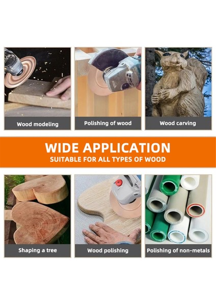 5 Adet Ahşap Zımparalama Parlatma Tekerleği Döner Disk Açı Taşlama Makinesi Ahşap Oyma Seti Zımpara Ahşap Aleti Aşındırıcı Disk Aletleri (Yurt Dışından) fırsatları