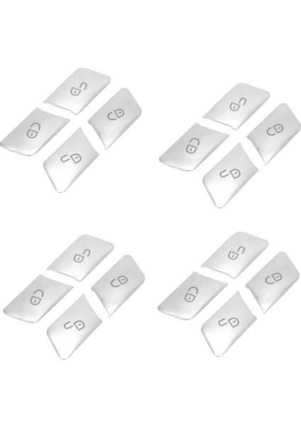 20PCS Araba Kapısı Kilit Açma Düğmeleri Payetler Dekorasyon Kapağı Trim Mercedes Benz Gla Cla Glk Gle Cls ml Gl A B C E Sınıf (Yurt Dışından)