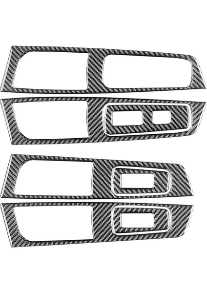 Subaru Forester Için 2009-2012 Lhd Yumuşak Karbon Fiber Araç Penceresi Kaldırma Kontrol Anahtarı Kapak Trim Sticker Aksesuarları (Yurt Dışından)