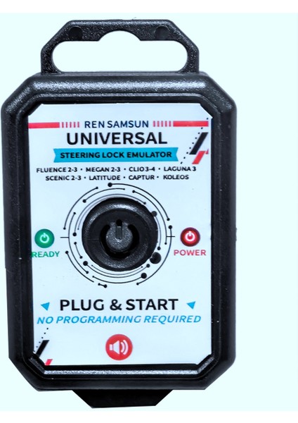 Renaulit Elv Lock Için Renault Samsung Universal Direksiyon Kilit Emülatörü Simülatör Esl Elv Fişi ve Kilit Sesiyle Başlayın (Yurt Dışından)