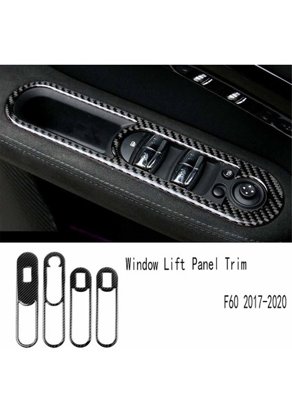 4pcs Pencere Asansör Anahtarı Trim Araç Kapı Anahtarı Panel Bmw Mini Cooper Countryman F60 2017 2018 2019 2020 (Yurt Dışından) fiyatları