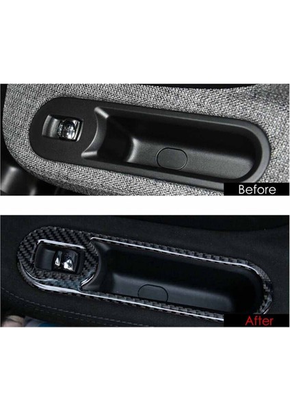 4pcs Pencere Asansör Anahtarı Trim Araç Kapı Anahtarı Panel Bmw Mini Cooper Countryman F60 2017 2018 2019 2020 (Yurt Dışından) modelleri