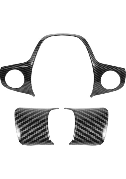 3pcs Karbon Fiber Renk Direksiyon Simidi Kapağı Trim Dekoratif Çerçeve Ford Focus Kaçış Mk3 Kuga 2012-2015 Aksesuarlar (Yurt Dışından) fiyatları