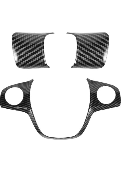 3pcs Karbon Fiber Renk Direksiyon Simidi Kapağı Trim Dekoratif Çerçeve Ford Focus Kaçış Mk3 Kuga 2012-2015 Aksesuarlar (Yurt Dışından) fırsatları