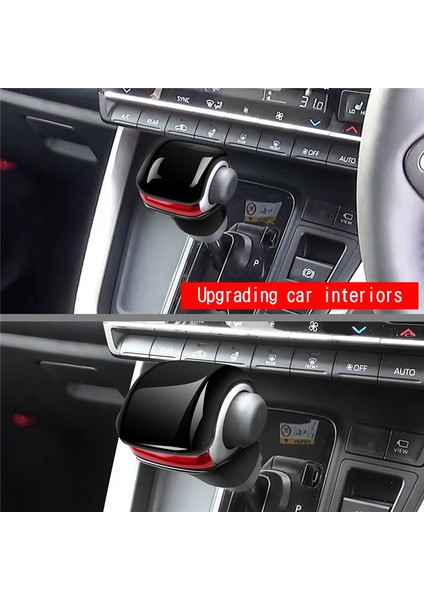 Toyota Voxy/noah 90 Serisi 2022 2023 Araba Dişli Vites Düğmesi Kafa Kapağı Döşeme Dekoratif Sticker Parlak Siyah (Yurt Dışından) fiyatları
