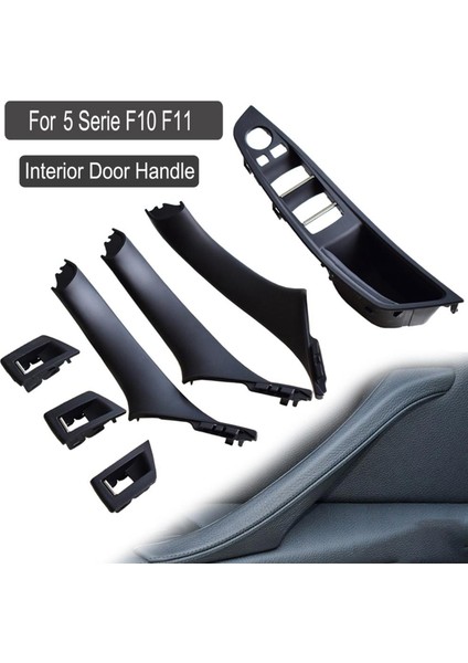 2 Set Rhd Araba Iç Kapı Tutucu Iç Kapı Paneli -Bmw 5 Serie F10 F11 520 525 Siyah Için (Yurt Dışından) fırsatları