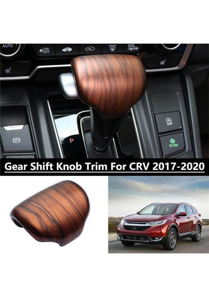 6x Abs Şeftali Ahşap Tahıl Kabağı Vardiya Knob Kapağı Honda Cr-V Crv 2017-2020 (Yurt Dışından) fiyatları