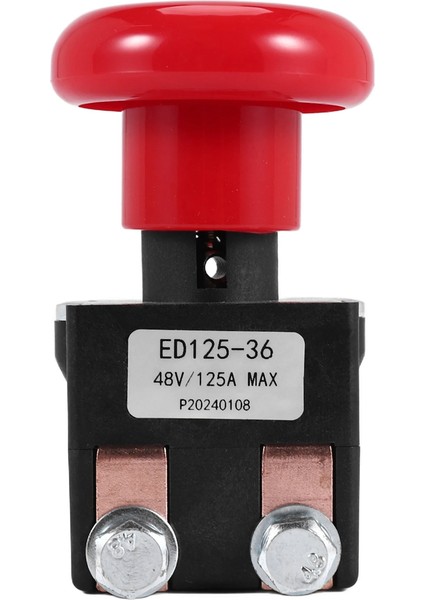 ED125-36 48V 125A Big Joe EZ30 E30 D40 EZ40 111551000800 Elektrik Forklit Yıkayeru Için Acil Durum Kesme Durdurma Anahtarı (Yurt Dışından)