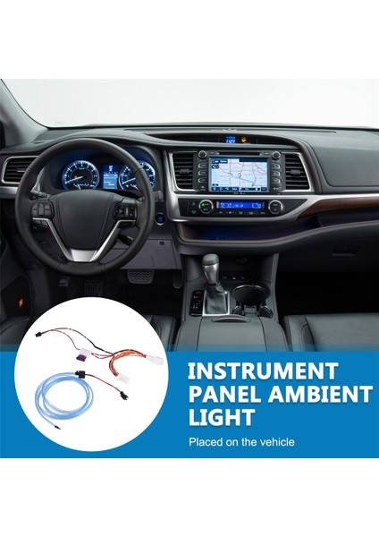 Toyota Highlander 2013 2014 2015 2017 2018 2019 Için Araba Mavisi LED LED Merkezi Kontrol Cihaz Paneli Ortam Işığı (Yurt Dışından) fırsatları